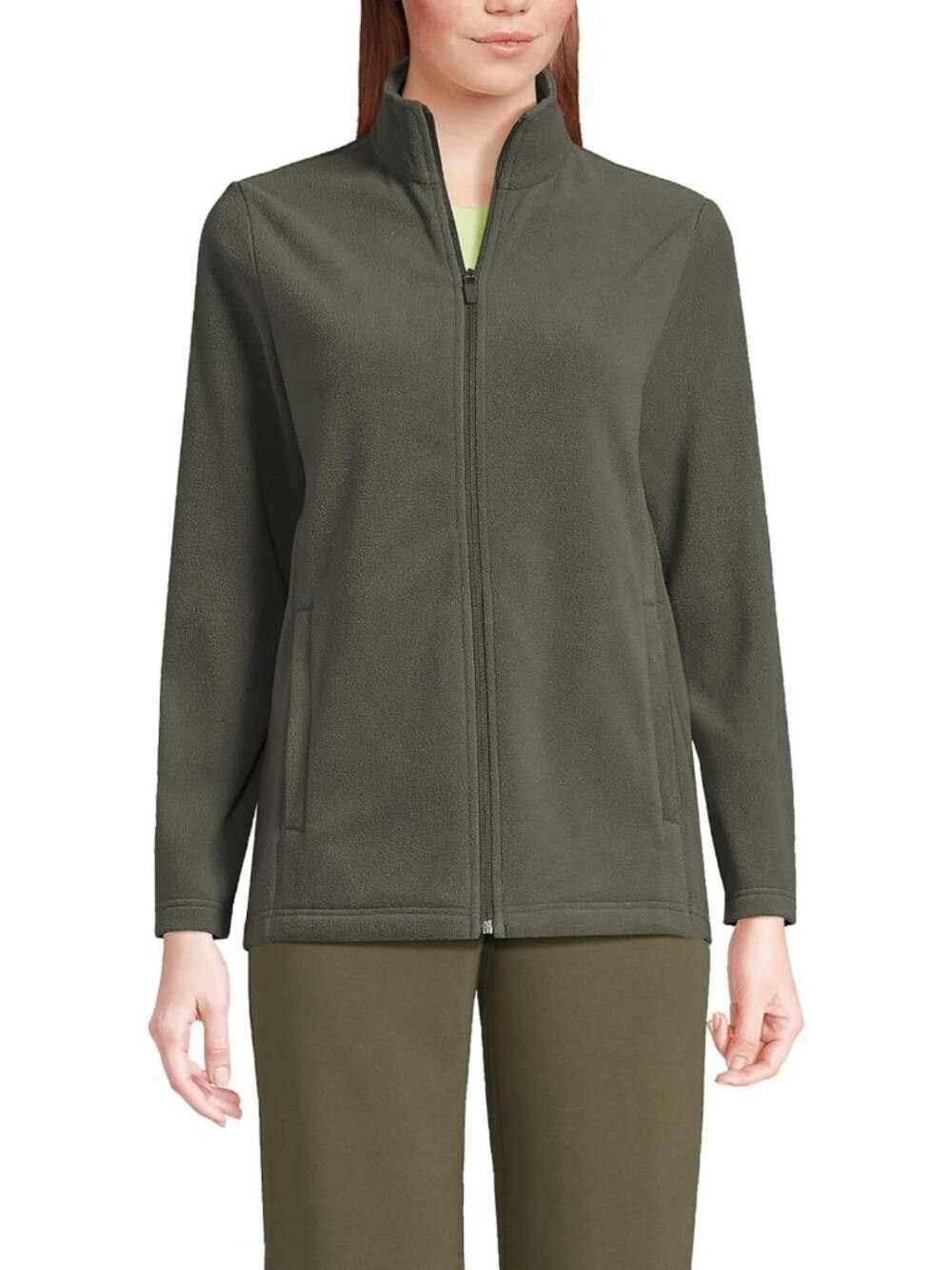 Cozy Women's Fleece Full Zip Jacket - Soft, Warm, Perfect for Layering